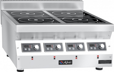 Плита индукционная Abat КИП-47Н-5,0 арт.71000019570 4-х конфорочная настольная