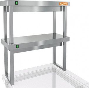 Полка тепловая Hicold TP2-7/3 двухъярусная настольная (700х300х800мм)