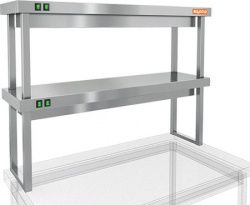 Полка тепловая Hicold TP2-9/3 двухъярусная настольная (900х300х800мм) – купить в RuOborudovanie.ru с доставкой до двери Купить полка тепловая hicold tp2-9/3 двухъярусная настольная (900х300х800мм) – цена от завода, доставка до двери | RuOborudovanie.ru