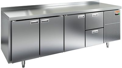 Стол охлаждаемый Hicold GN 1112/BT  (-10-18), 3 двери, 2 ящ, 2280х700х850
