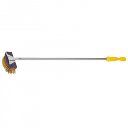 Щетка для печи 15Х5,5СМ H135См со скребком, медная 257/2Lc