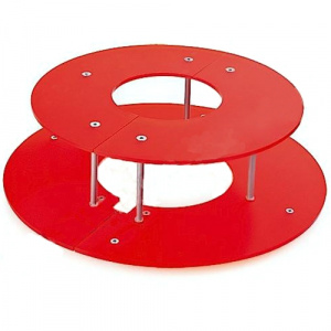 Этажерка для фонтана для шоколада D650мм H170мм, пластик, цвет красный Chocobigring