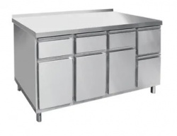 Стол для кофемашины Abat СКМ-7-2, арт.21000801143 с бортом, с ящиками 3 выдв+3 откидных – купить в RuOborudovanie.ru с доставкой до двери Купить стол для кофемашины abat скм-7-2, арт.21000801143 с бортом, с ящиками 3 выдв+3 откидных – цена от завода, доставка до двери | RuOborudovanie.ru
