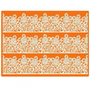 Коврик силиконовый для пасты "Sugar Dress" 30х40см 40-WD001