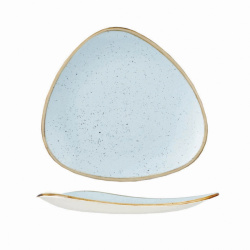 Купить тарелка мелкая треугольная 22,9см, без борта, stonecast, цвет duck egg blue sdestr91 – цена от завода, доставка до двери | RuOborudovanie.ru