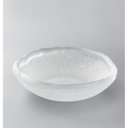 Пиала D18см H5см, стекло, матовая, серия Stone, цвет белый St-L-Tr-Mat