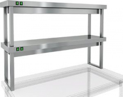 Полка тепловая Hicold TP2-8/3 двухъярусная настольная (800х300х800мм) – купить в RuOborudovanie.ru с доставкой до двери Купить полка тепловая hicold tp2-8/3 двухъярусная настольная (800х300х800мм) – цена от завода, доставка до двери | RuOborudovanie.ru
