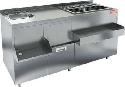 Барная станция Hicold НБМКС-16/7БПК с бортом