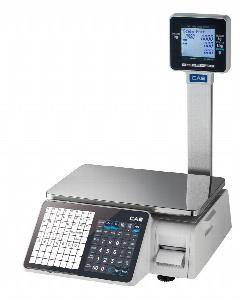 Весы торговые Cas CL3000J-15P (TCP-IP) с печатью этикеток (80мм) со стойкой