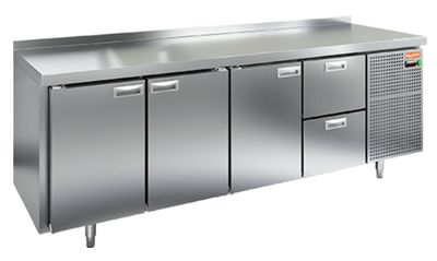 Стол охлаждаемый Hicold GN 1112/TN  (-2+10), 3 двери, 2 ящ, 2280х700х850