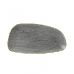Блюдо сервировочное Chefs Geo 30Х15,5СМ, без борта, Stonecast, цвет Peppercorn Grey Spgsge301