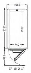Камера расстоечная Pavailler Ev 68 2 Ap 60X80 1дверь/2тележки