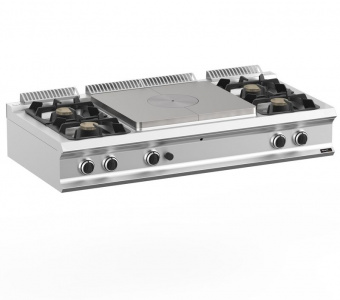 Плита со сплошной поверхностью газовая 700 серии Apach Chef Line Glrstg157R4P
