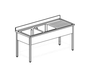 Ванна моечная Apach Chef Line L2S156-54Rw